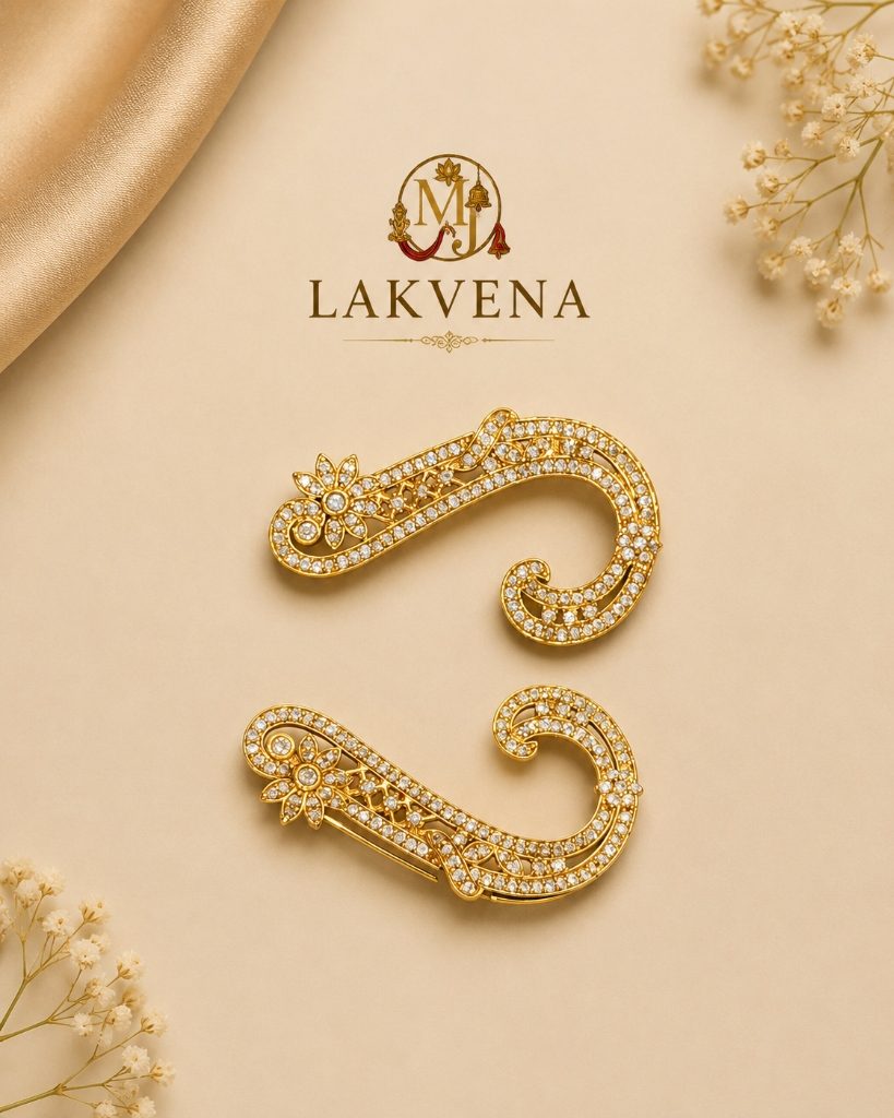 Lakvena Royal Paisley Floral Kundan Vanki Armlet Set